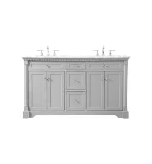 ARKA-E VF53060DGR Bathroom Vanity in Grey/Brushed Nickel