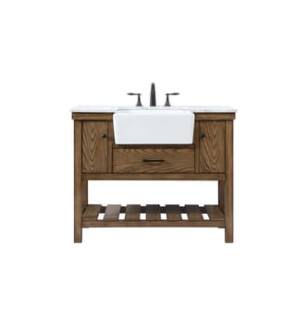 ARKA-E VF60142DW Bathroom Vanity in Driftwood/Black