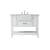 Arka VF60142WH Bathroom Vanity in White/Brushed Nickel