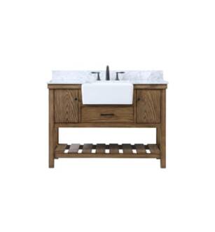 ARKA-E VF60148DW-BS Bathroom Vanity in Driftwood/Black