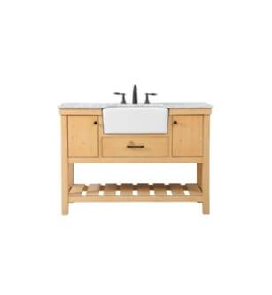 ARKA-E VF60148NW Bathroom Vanity in Natural Wood/Black