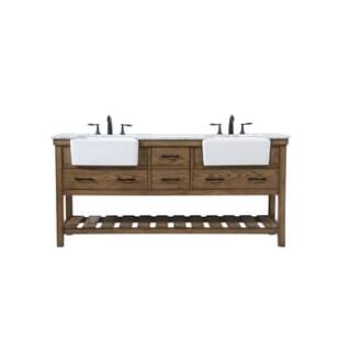 ARKA-E VF60172DDW Bathroom Vanity in Driftwood/Black