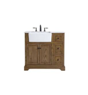 ARKA-E VF60236DW Bathroom Vanity in Driftwood/Black