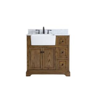 ARKA-E VF60236DW-BS Bathroom Vanity in Driftwood/Black