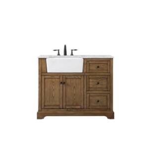 ARKA-E VF60242DW Bathroom Vanity in Driftwood/Black