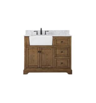 ARKA-E VF60242DW-BS Bathroom Vanity in Driftwood/Black