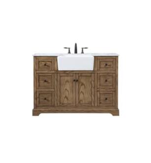 ARKA-E VF60248DW Bathroom Vanity in Driftwood/Black