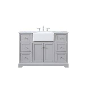 ARKA-E VF60248GR Bathroom Vanity in Grey/Brushed Nickel