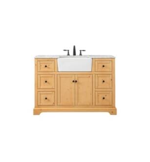 ARKA-E VF60248NW Bathroom Vanity in Natural Wood/Black