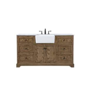 ARKA-E VF60260DW Bathroom Vanity in Driftwood/Black