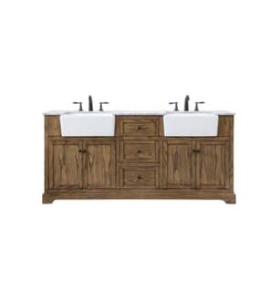 ARKA-E VF60272DDW Bathroom Vanity in Driftwood/Black