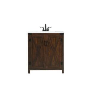 ARKA-E VF90230EX Bathroom Vanity in Expresso/Black