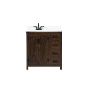 ARKA-E VF90232EX-BS Bathroom Vanity in Expresso/Black