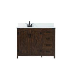 ARKA-E VF90242EX-BS Bathroom Vanity in Expresso/Black