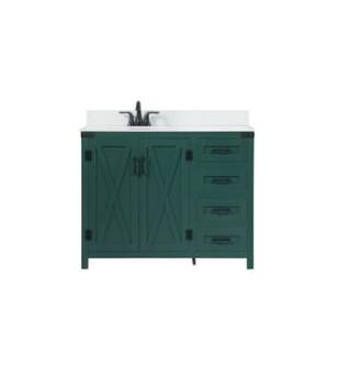 ARKA-E VF90242MGN-BS Bathroom Vanity in Green/Black