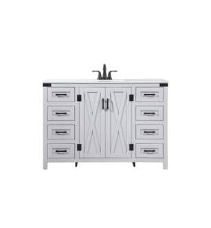 ARKA-E VF90248GR Bathroom Vanity in Grey/Black