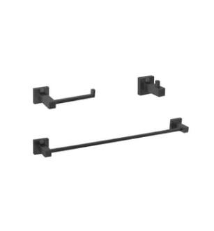 ARKA-E HWB-12S3HMBK Bathroom Hardware Set