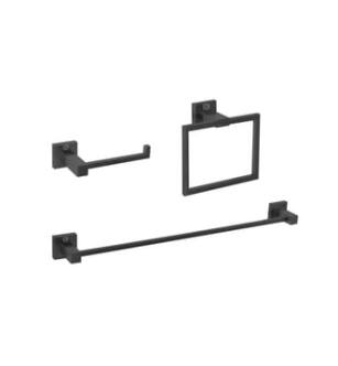 ARKA-E HWB-12S3RMBK Bathroom Hardware Set