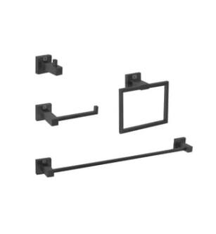 ARKA-E HWB-12S4MBK Bathroom Hardware Set