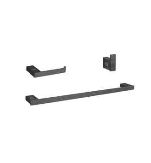 ARKA-E HWB-13S3HMBK Bathroom Hardware Set