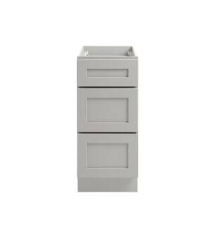 ARKA-E 3DB15-SKGR Shaker Style Kitchen Cabinet in Grey