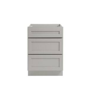 ARKA-E 3DB24-SKGR Shaker Style Kitchen Cabinet in Grey