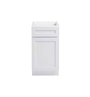 ARKA-E B18-SKWH Shaker Style Kitchen Cabinet in White