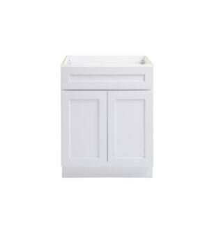 ARKA-E B27-SKWH Shaker Style Kitchen Cabinet in White