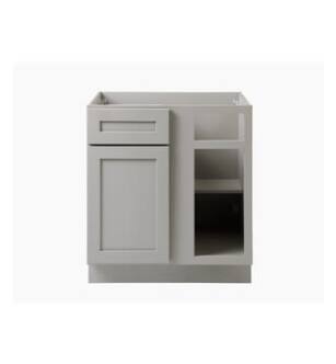 ARKA-E BB30-SKGR Shaker Style Kitchen Cabinet in Grey