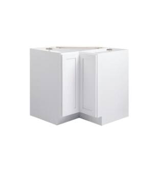 ARKA-E BCF36-LS-SKWH Shaker Style Kitchen Cabinet in White