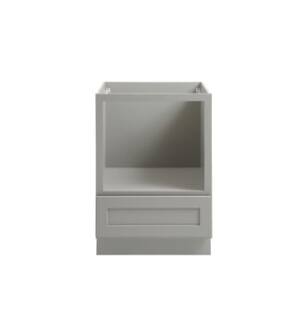 ARKA-E BMD24-SKGR Shaker Style Kitchen Cabinet in Grey