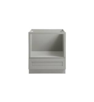 ARKA-E BMD30-SKGR Shaker Style Kitchen Cabinet in Grey