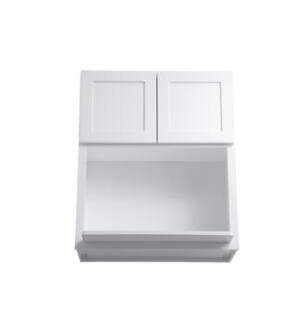 ARKA-E MW3036-SKWH Shaker Style Kitchen Cabinet in White