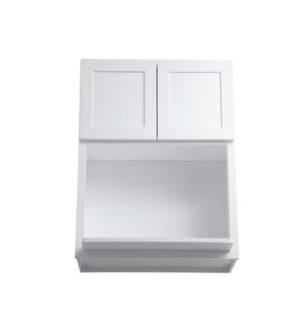 ARKA-E MW3039-SKWH Shaker Style Kitchen Cabinet in White