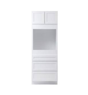 ARKA-E OC308424-SKWH Shaker Style Kitchen Cabinet in White