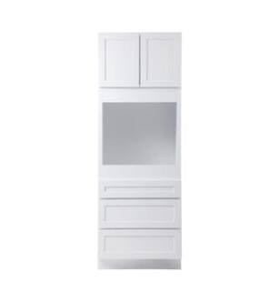 ARKA-E OC339024-SKWH Shaker Style Kitchen Cabinet in White