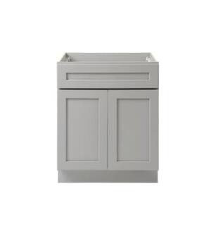 ARKA-E SB27-SKGR Shaker Style Kitchen Cabinet in Grey