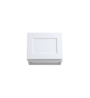 ARKA-E W1512-SKWH Shaker Style Kitchen Cabinet in White