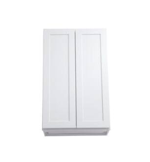 ARKA-E W2439-SKWH Shaker Style Kitchen Cabinet in White