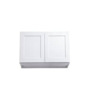 ARKA-E W2718-SKWH Shaker Style Kitchen Cabinet in White
