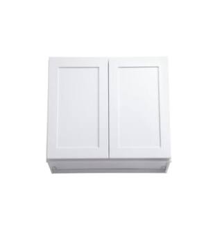 ARKA-E W2724-SKWH Shaker Style Kitchen Cabinet in White