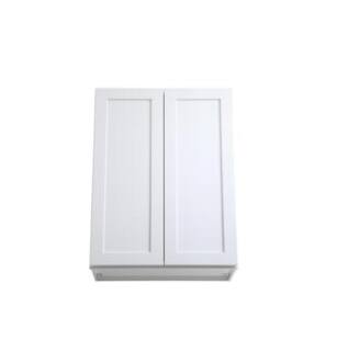 ARKA-E W2736-SKWH Shaker Style Kitchen Cabinet in White