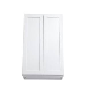 ARKA-E W2742-SKWH Shaker Style Kitchen Cabinet in White