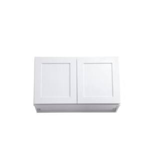 ARKA-E W3018-SKWH Shaker Style Kitchen Cabinet in White