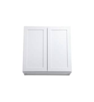 ARKA-E W3030-SKWH Shaker Style Kitchen Cabinet in White