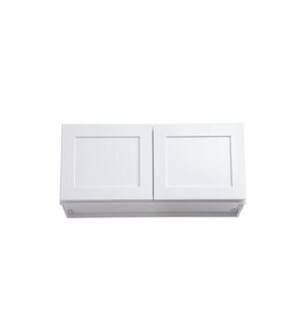 ARKA-E W3315-SKWH Shaker Style Kitchen Cabinet in White