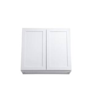 ARKA-E W3330-SKWH Shaker Style Kitchen Cabinet in White