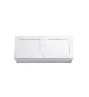 ARKA-E W3615-SKWH Shaker Style Kitchen Cabinet in White