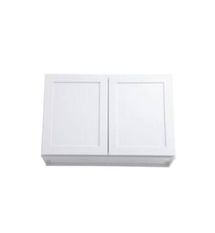 ARKA-E W3624-SKWH Shaker Style Kitchen Cabinet in White