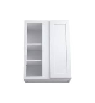 ARKA-E WB2736-SKWH Shaker Style Kitchen Cabinet in White